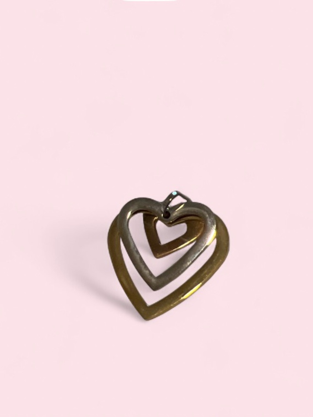 Vintage stainless steel pendant from Italy